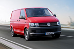 Volkswagen T6 Transporter Gama Transporter Veh&iacute;culo comercial Rojo Cereza Exterior Frontal-Lateral 4 puertas