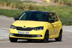 Skoda Fabia 1.4 TDI 105 Style Turismo Amarillo Sprint Exterior Lateral-Frontal 5 puertas