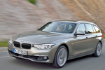BMW Serie 3 330d Luxury Turismo familiar Platinsilber metalizado Exterior Frontal-Lateral 5 puertas