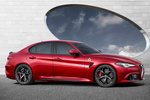 Alfa Romeo Giulia Quadrifoglio Quadrifoglio Turismo Rosso Competizione Exterior Lateral-Frontal 4 puertas