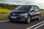 Volkswagen Touran 1.6 TDI CR 115 CV BMT Advance Monovolumen Azul Atlantico Exterior Frontal-Lateral 5 puertas