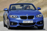 BMW Serie 2 220i M Sport Descapotable Estoril Blue Exterior Frontal 2 puertas