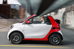 smart fortwo Gama fortwo Passion Descapotable Blanco Cristal y Rojo J&uacute;piter Exterior Lateral 3 puertas