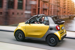 smart fortwo Gama fortwo Prime Descapotable Amarillo Llama y Plata Exterior Lateral-Posterior 3 puertas