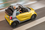 smart fortwo Gama fortwo Prime Descapotable Amarillo Llama y Plata Exterior Cenital-Posterior-Lateral 3 puertas