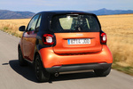 smart fortwo 1.0 71 CV twinamic Passion Turismo Negro y Naranja Lava Exterior Lateral-Posterior 3 puertas