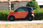 smart fortwo 1.0 71 CV twinamic Passion Turismo Negro y Naranja Lava Exterior Lateral 3 puertas