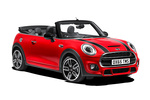 MINI MINI Cooper S (Paquete John Cooper Works exterior) Gama MINI Cabrio Descapotable Chili Red Exterior Frontal-Lateral 2 puertas