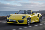 Porsche 911 Turbo S Turbo S Descapotable Amarillo Racing Exterior Frontal-Lateral 2 puertas