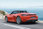Porsche 718 Boxster S Gama Boxster Descapotable Naranja lava Exterior Lateral-Posterior 2 puertas