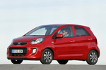 KIA Picanto 1.0 CVVT x-Tech Eco-Dynamics Turismo Signal Red Exterior Lateral-Frontal 5 puertas