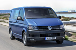 Volkswagen T6 Transporter Gama Transporter Veh&iacute;culo comercial Azul Acapulco metalizado Exterior Frontal-Lateral 4 puertas