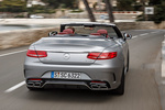 Mercedes-Benz Clase S 63 AMG 4MATIC  Gama Clase S Cabriolet Descapotable Gris Monza Magno AMG Exterior Lateral-Posterior 2 puertas
