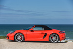 Porsche 718 Gama Boxster Gama Boxster Descapotable Naranja lava Exterior Lateral 2 puertas