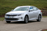KIA Optima 1.7 CRDi 141 CV Eco-Dynamics Emotion Turismo Silky Silver Exterior Frontal-Lateral 4 puertas