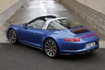Porsche 911 Targa 4S Targa 4S Descapotable Azul Zafiro Metalizado Exterior Cenital-Lateral-Posterior 2 puertas
