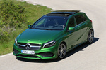 Mercedes-Benz Clase A 200 d AMG Line Turismo Verde Elba&iacute;ta Metalizado Exterior Cenital-Frontal-Lateral 5 puertas