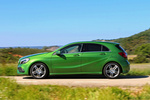 Mercedes-Benz Clase A 200 d AMG Line Turismo Verde Elba&iacute;ta Metalizado Exterior Lateral 5 puertas
