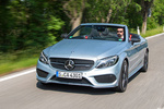Mercedes-Benz Clase C AMG C 43 4MATIC Cabrio AMG C 43 4MATIC Cabrio Descapotable Plata Diamond Exterior Frontal-Lateral 2 puertas