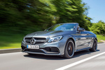 Mercedes-Benz Clase C AMG C 63 S Cabrio AMG C 63 S Cabrio Descapotable Gris selenita metalizado Exterior Frontal-Lateral 2 puertas