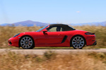 Porsche 718 Boxster S Boxster S Descapotable Rojo Guardia Exterior Lateral 2 puertas