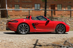 Porsche 718 Boxster S Boxster S Descapotable Rojo Guardia Exterior Lateral 2 puertas