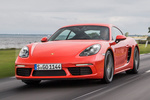 Porsche 718 Cayman S Cayman S Coup&eacute; Naranja lava Exterior Lateral-Frontal 3 puertas