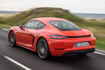 Porsche 718 Cayman S Cayman S Coup&eacute; Naranja lava Exterior Lateral-Posterior 3 puertas