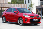 KIA Rio Gama Rio Gama Rio Turismo Signal Red Exterior Lateral-Frontal 5 puertas