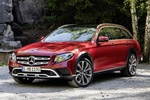 Mercedes-Benz Clase E E 220 d 4MATIC All-Terrain All-Terrain Turismo familiar Designo Hyacinth Red Metallic Exterior Frontal-Lateral 5 puertas