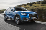 Audi Q2 1.4 TFSI CoD 150 CV S tronic 7 vel. design edition Todo terreno Azul Ara efecto cristal Exterior Lateral-Frontal 5 puertas