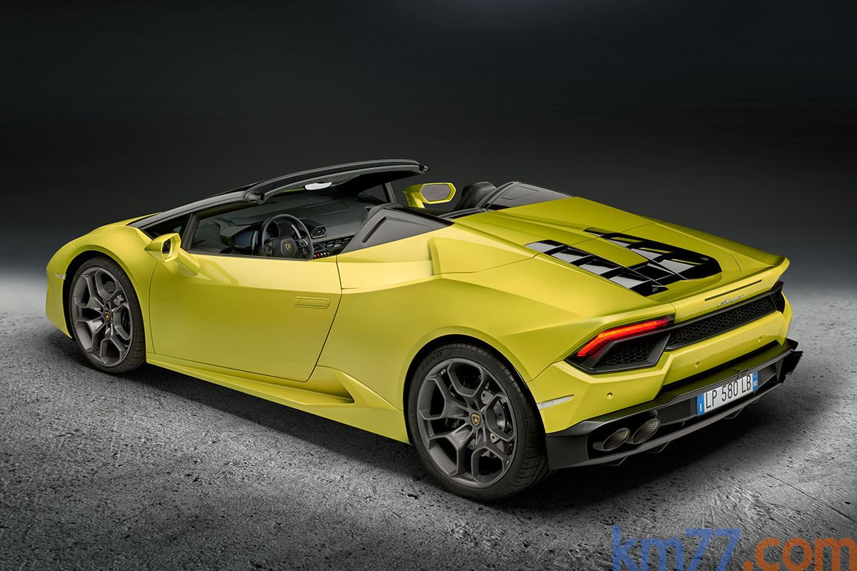 Lamborghini Huracán Spyder V10 5.2 580 CV RWD Spyder V10 5.2 580 CV RWD Descapotable Exterior Lateral-Posterior 2 puertas
