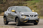 Nissan Juke DIG-T 115 CV 4x2 Tekna Todo terreno Gris con paquete Amarillo San Diego Exterior Frontal-Lateral 5 puertas