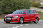 Audi A3 2.0 TDI 110 kW (150 CV) S tronic S-line A3 Sedan Turismo Rojo Tango Exterior Frontal-Lateral 4 puertas