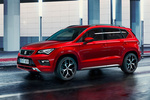 SEAT Ateca 2.0 EcoTSI 140 kW (190 CV) DSG-7 4Drive FR Todo terreno Rojo Velvet Exterior Frontal-Lateral 5 puertas