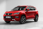 SEAT Ateca 2.0 EcoTSI 140 kW (190 CV) DSG-7 4Drive FR Todo terreno Rojo Velvet Exterior Frontal-Lateral 5 puertas