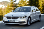 BMW Serie 5 520d Luxury Line Turismo familiar Alpinweiss Exterior Frontal-Lateral 5 puertas