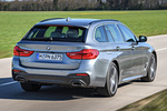 BMW Serie 5 530d Paquete M Turismo familiar Bluestone metalizado Exterior Lateral-Posterior 5 puertas