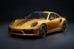Porsche 911 Turbo S Exclusive Series Exclusive Series Coup&eacute; Golden Yellow Metallic Exterior Frontal-Lateral 2 puertas