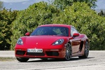 Porsche 718 Cayman S Cayman S Coup&eacute; Rojo Guardia Exterior Frontal-Lateral 3 puertas