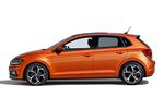 Volkswagen Polo 1.0 TSI 115 CV DSG R-Line Turismo Naranja Calatea metalizado Exterior Lateral 5 puertas