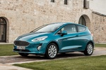 Ford Fiesta Gama Fiesta Titanium Turismo Azul Caribe Exterior Frontal-Lateral 3 puertas