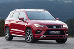 SEAT Ateca 2.0 EcoTSI 140 kW (190 CV) DSG-7 4Drive FR Todo terreno Rojo Velvet Exterior Frontal-Lateral 5 puertas