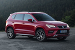SEAT Ateca 2.0 EcoTSI 140 kW (190 CV) DSG-7 4Drive FR Todo terreno Rojo Velvet Exterior Frontal-Lateral 5 puertas