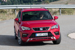 SEAT Ateca 2.0 EcoTSI 140 kW (190 CV) DSG-7 4Drive FR Todo terreno Rojo Velvet Exterior Frontal-Lateral 5 puertas