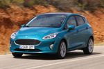 Ford Fiesta 1.0 EcoBoost 92 kW (125 CV) S/S Titanium Turismo Azul Caribe Exterior Frontal-Lateral 5 puertas