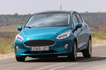 Ford Fiesta 1.0 EcoBoost 92 kW (125 CV) S/S Titanium Turismo Azul Caribe Exterior Frontal-Lateral 5 puertas
