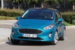 Ford Fiesta 1.0 EcoBoost 92 kW (125 CV) S/S Titanium Turismo Azul Caribe Exterior Frontal-Lateral 5 puertas