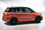 Fiat 500L Gama 500L Cross City Cross Monovolumen Naranja Sicilia Exterior Lateral-Posterior 5 puertas