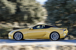 Lexus LC LC 500h Sport+ Coup&eacute; Amarillo N&aacute;poles Exterior Lateral 2 puertas